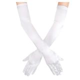 NEW 21' Satin Stretchy Opera Gloves