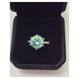 $3,275 App (5.00ct) Moissanite Ring Sz 5 1/4