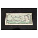 Canada 1954 $1 Bill Interesting Serial Number