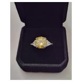 $3,175 App (5.00ct) Moissanite Ring Sz8