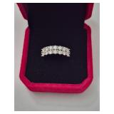 $1,300 App (1.00ct) Moissanite Ring Sz 6 1/2