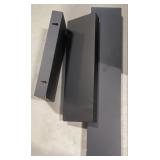NEW (3Pck) Black Floating Wall Shelves