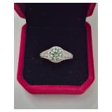 $1,470 App (2.70ct) Moissanite Ring Sz7