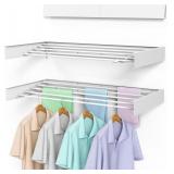 NEW $60 Clothes Drying Rack Wall Mounted 40'
