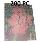 NEW $60 200PC Poinsettia Background Paper 8.5x11