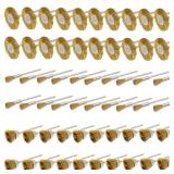 NEW 60PC Rotary Brass Wire Wheel Brush Kit