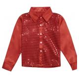 NEW (9-10Y) Boys Sparkly Party Long Sleeve Shirt