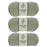 SEALED $90 3PK Soft Low Pill Yarn(213 Yards)