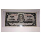 1937 Bank Of Canada $10 George VI Bill