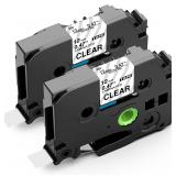 NEW 2PK 26.2FT Brother Label Maker Tape