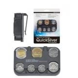 NEW Quick Silver No Clutter Coin Dispenser/Storage