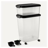 NEW $56 Pet Food Storage Containers
