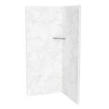 NEW $949 (80'H, White) Two-Piece Shower Wall Kit