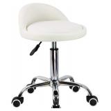 $83 KKTONER PU Leather Round Rolling Stool