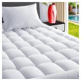 NEW $40 (78' x 80', White) Twin Mattress Topper