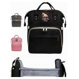 $33 LITTLE FOX BABY DIAPER BAG & BASSINET