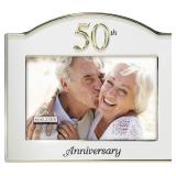 NEW 50th Anniversary Two Tone Picture Frame 4X6