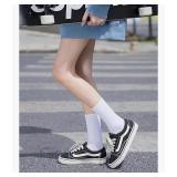 NEW 3 Pairs Size 6-11 Womens Crew Socks White