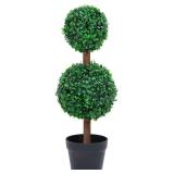 NEW $50 Artificial Boxwood Plant with Pot