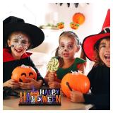NEW (4-Pack) Wooden Table Halloween Decorations