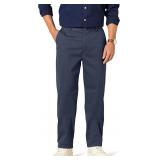 NEW $36 Mens Classic Fit Pants 32x32 -Dark Navy