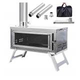 NEW $200 OZHOMY Camping Stove Hot Tent Stove