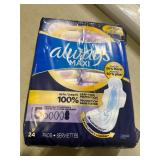 NEW (5) 24pc ALWAYS MAXI OVERNIGHT PADS