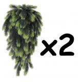 NEW 2PK 30' Teardrop Hanging Pine Needle Decor