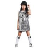 NEW $50 (8-10Y) Girls Sequin HipHop Set