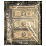 U.S. Historic Currency Collection Blue/Green/Red