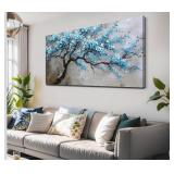 DAMAGED $170 (30'x60') Wall Art Modern Flower