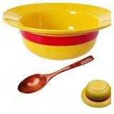 NEW $49 Luffy's Straw Hat Noodle Bowl w/Wood Spoon