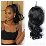 NEW 12-18' Brazilian Loose Wave Ponytail Extension