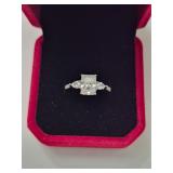 $1,750 App (2.00ct) Moissanite Ring Sz7
