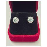 $1,450 App (1.00ct) Moissanite Earrings