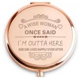 NEW $31 Engraved Compact Mirror 'A Wise Woman....'