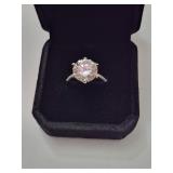 $3,275 App (5.00ct) Moissanite Ring Sz 7