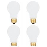 NEW 4PK Frosted Incandescent Bulbs 40W A19