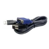 NEW 11pk $150 USB to 2 VGA KVM Computer Cables