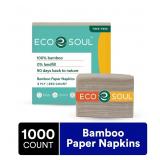 New SEALED ECO SOUL Bamboo Napkin Pack of 4