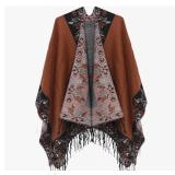 NEW $40 Women's Poncho Cape Stylish Cloak Scarf