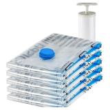 NEW 5PK Vacuum Compression Storage Bags w/Pump
