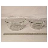 (2) Glass Mixing Bowls