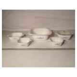 Corningware Blue 'Corn Flower' Casserole Dishes
