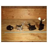 Vintage Deer, Buffalo & Moose Avon Decanters