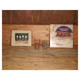 Budweiser Clydesdale Glass Tray & Beer Mugs