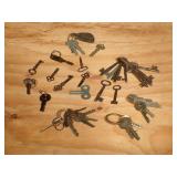 (12) Assorted Skeleton Keys and other Keys