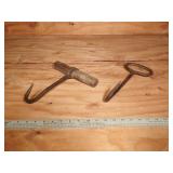 (2) Vintage Hay Hooks