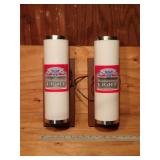 Vintage Budweiser Wall Sconce Light Set