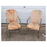 (2) Vintage Arvin Masterpiece Metal Chairs